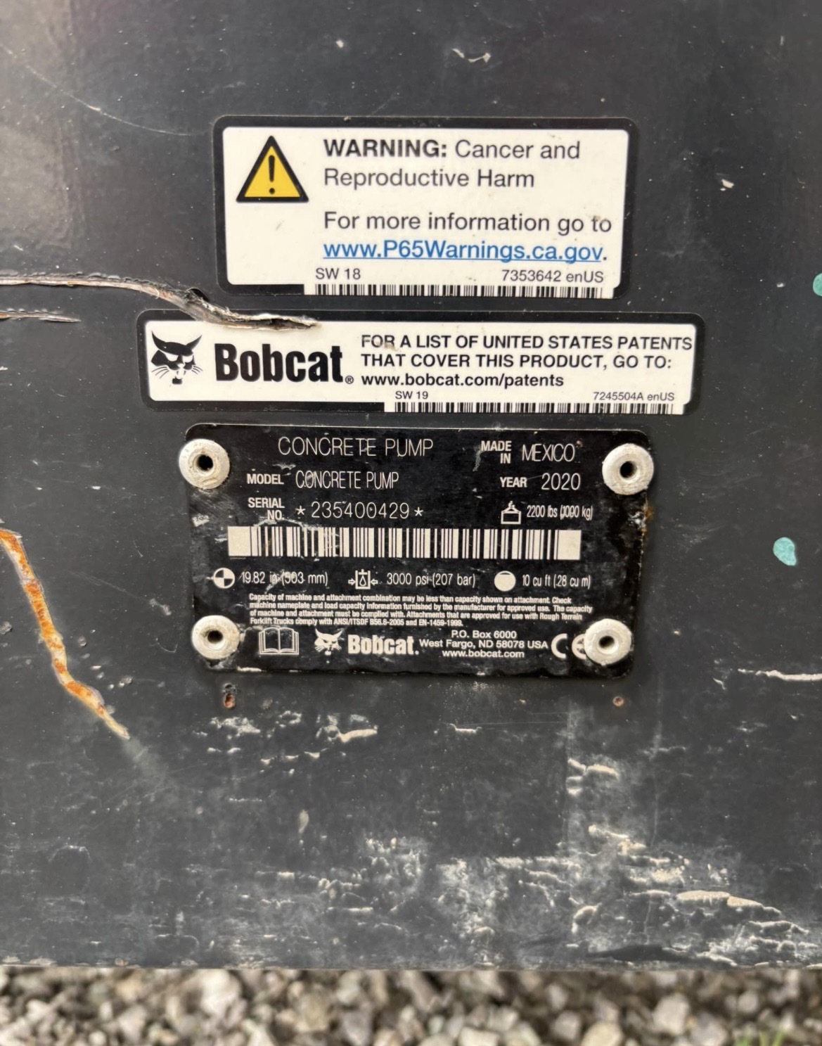 2020 BOBCAT Concrete Pump in Clayton, NY