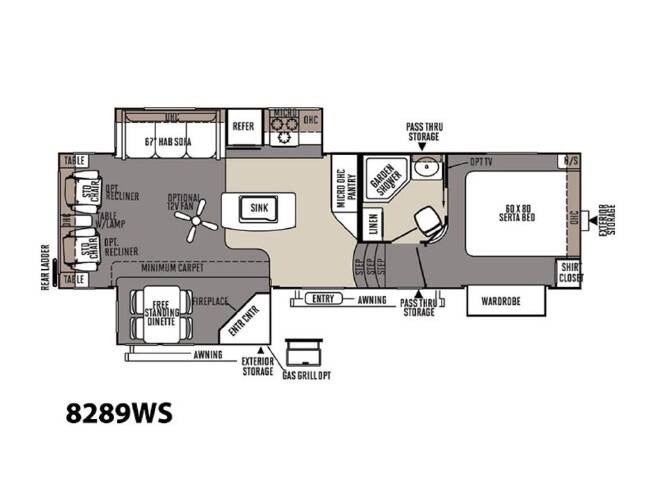 2016 Forest River ROCKWOOD SIGNATURE ULTRA LITE 8289WS in panama city beach FL
