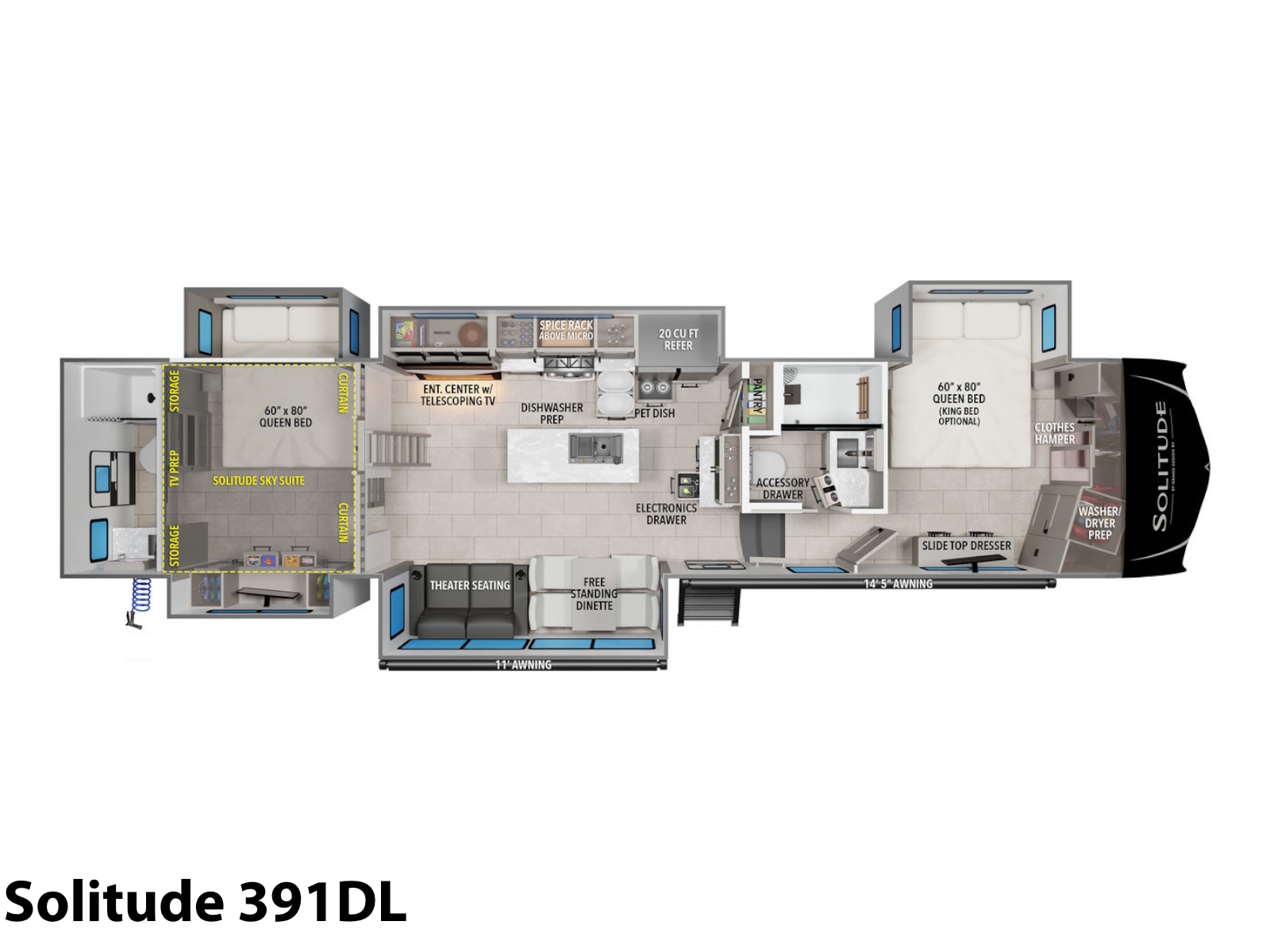 2026 Grand Design Solitude 391DL Pearl in london KY