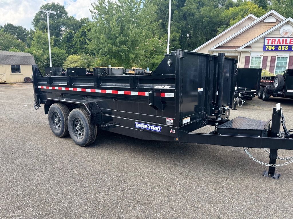 2026 Sure-Trac 7x14 HD LOW PROFILE TELESCOPIC DUMP 14K in lowell NC