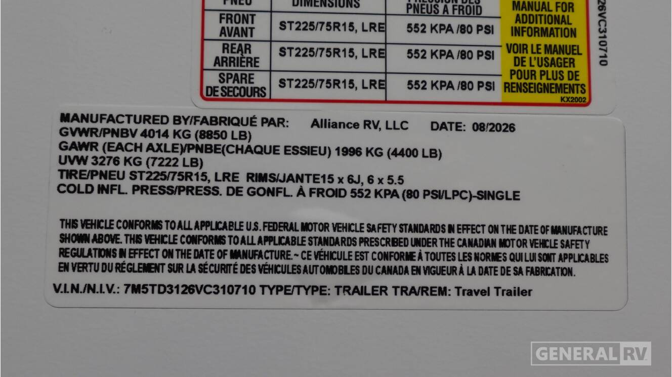 A photo of this 2027 Alliance Rv DELTA 281BH