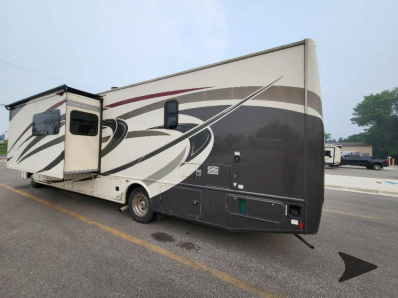 A photo of this 2019 Thor Motor Coach Hurricane 34R