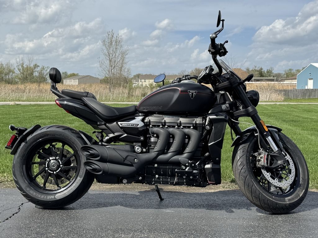 2026 Triumph Rocket 3 Storm GT Matte Sapphire Black/Satin Granite STORM GT in Monee, IL