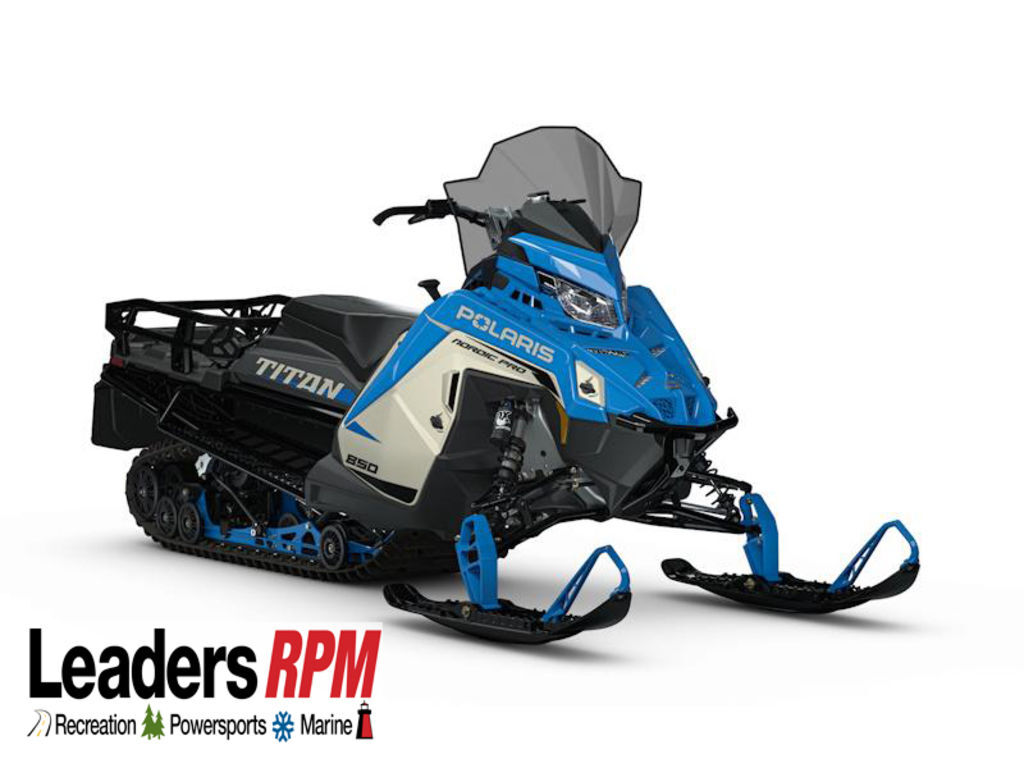 2027 Polaris® 850 Titan Nordic Pro Matte Silver Quartz / Velocity Blu in kalamazoo MI