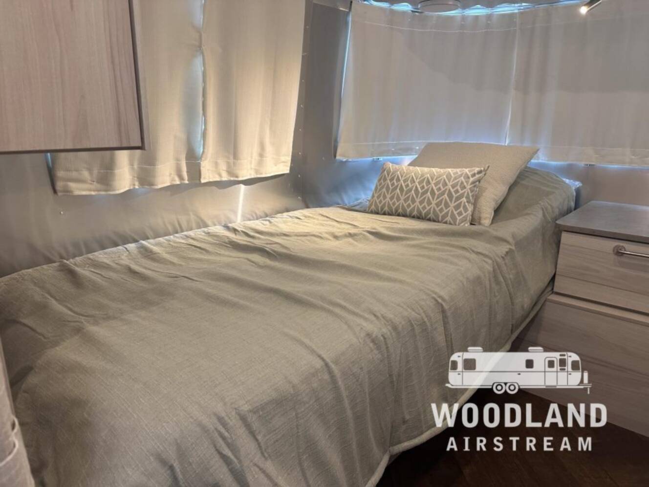 A photo of this 2027 Airstream International 28RB Twin