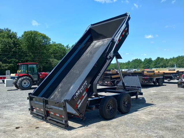 2026 PJ 7X14 15K Powder Coated Telescopic Dump W/Ramps, Ta in Manchester, ME