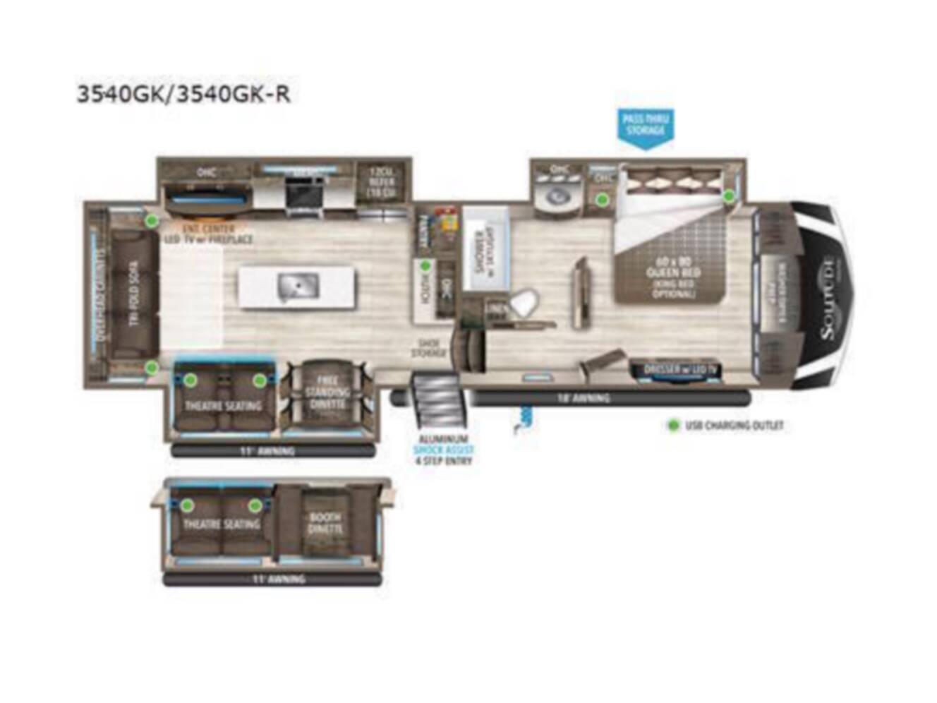 A photo of this 2022 Grand Design Rv Solitude S-Class 3540 GK-R