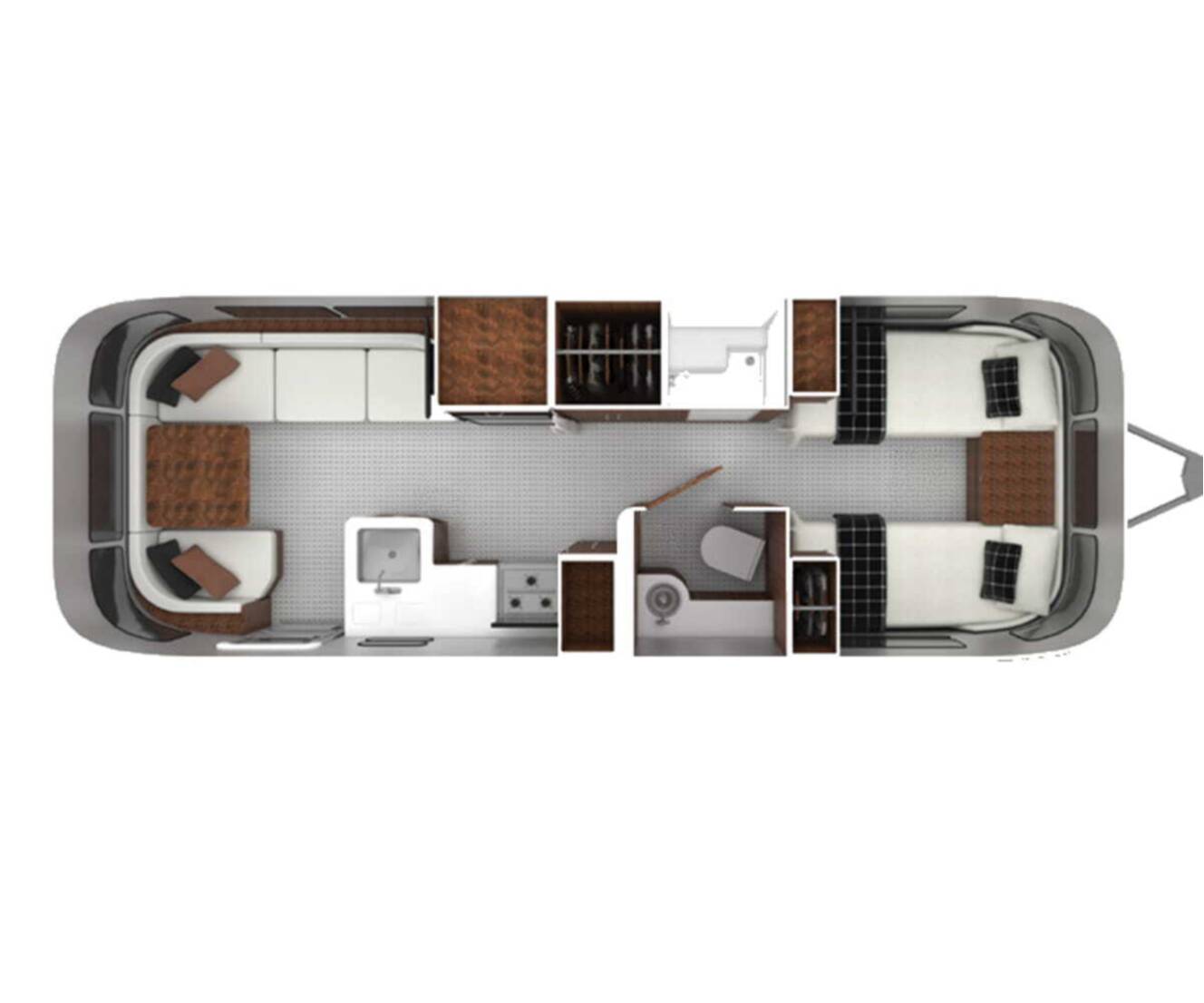 A photo of this 2022 Airstream Globetrotter 27FB Twin