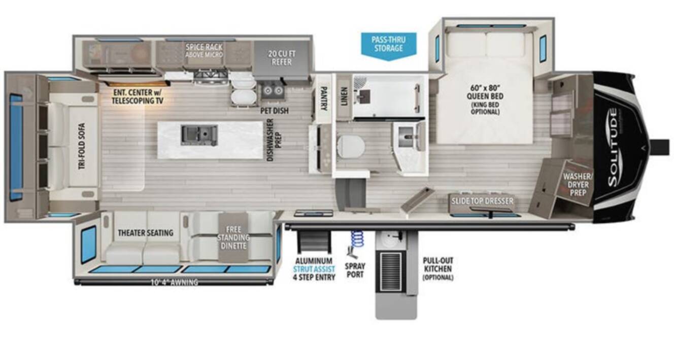 A photo of this 2026 Grand Design Solitude 310GK