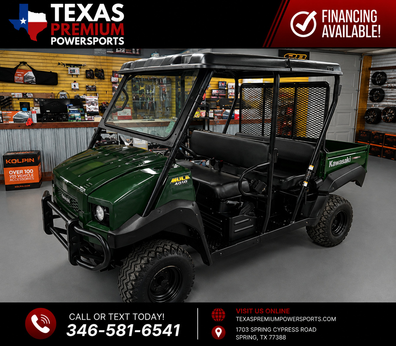 2014 Kawasaki MULE 4010 TRANS EPS 4X4 EFI UTV/Utility ATV