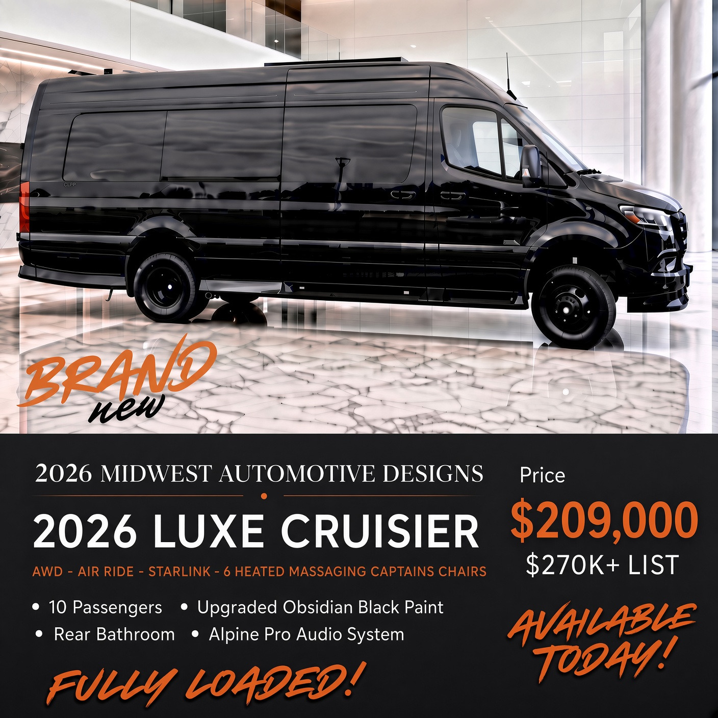 2026 Midwest Automotive Designs LUXE CRUISER 170 EXT D6 RV