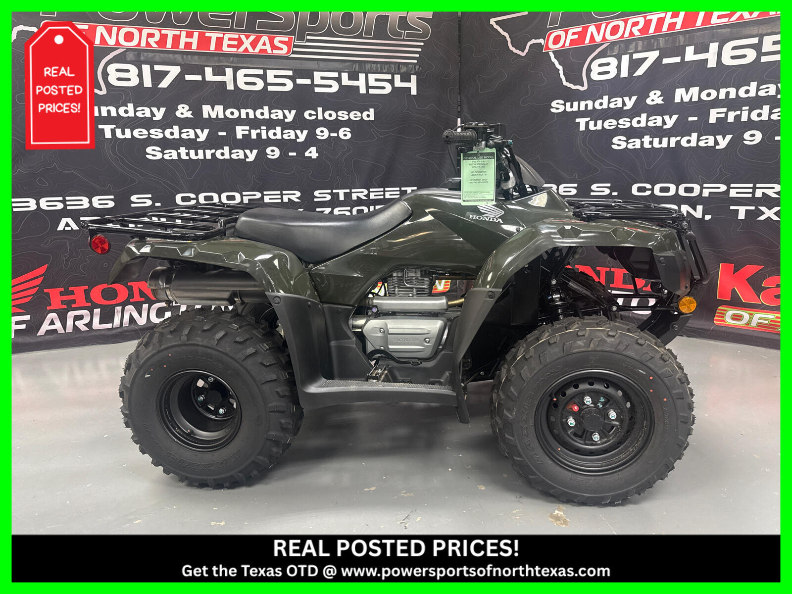 2025 Honda FourTrax Recon Base 2X4 in arlington TX
