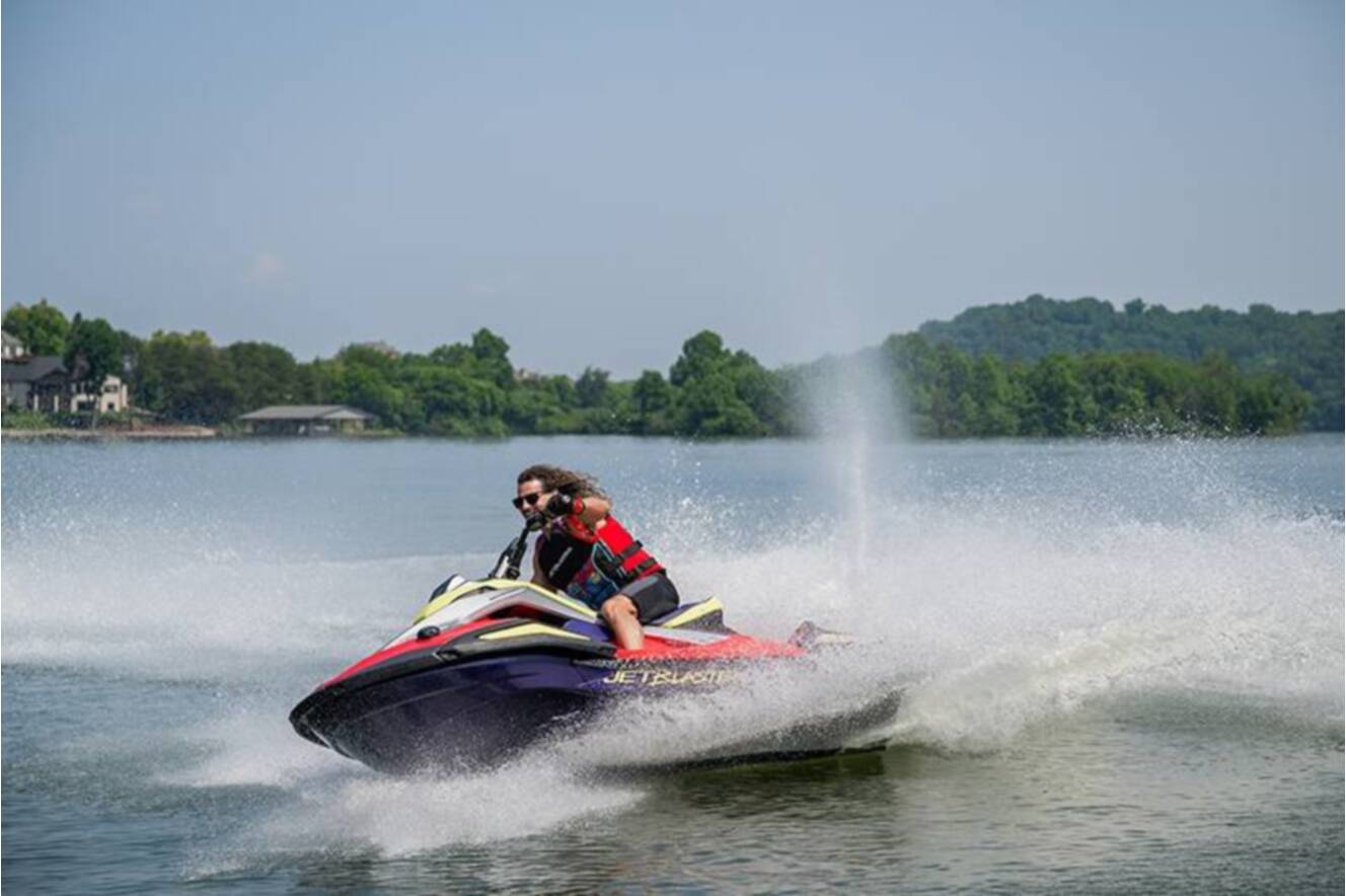 A photo of this 2026 Yamaha WaveRunner JetBlaster PRO 2-Up