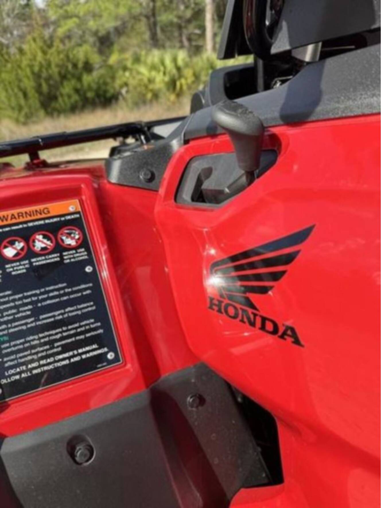 A photo of this 2027 Honda Fourtrax Rancher DCT IRS EPS