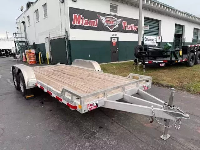 2021 ALCOM LLC Aluminum 18 Ft wood floor Car Hauler in Miami, FL