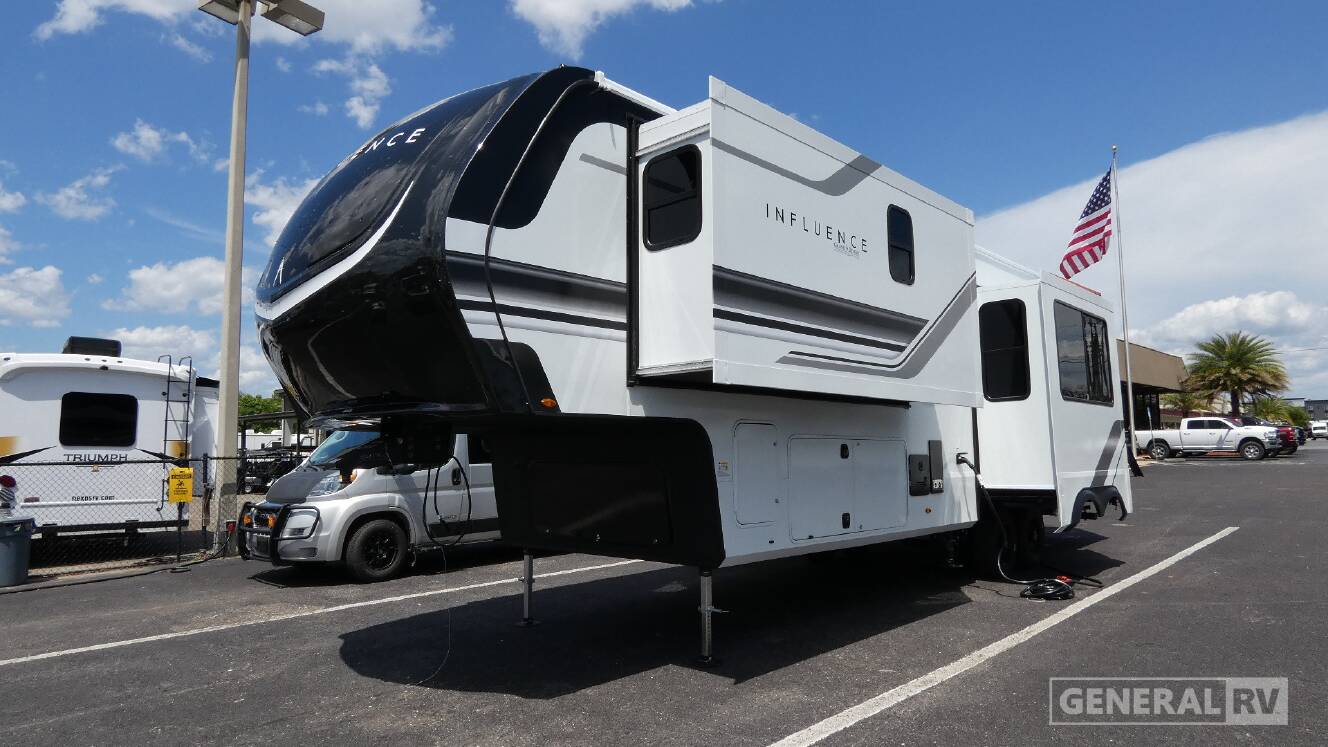 A photo of this 2026 Grand Design INFLUENCE 3203GK