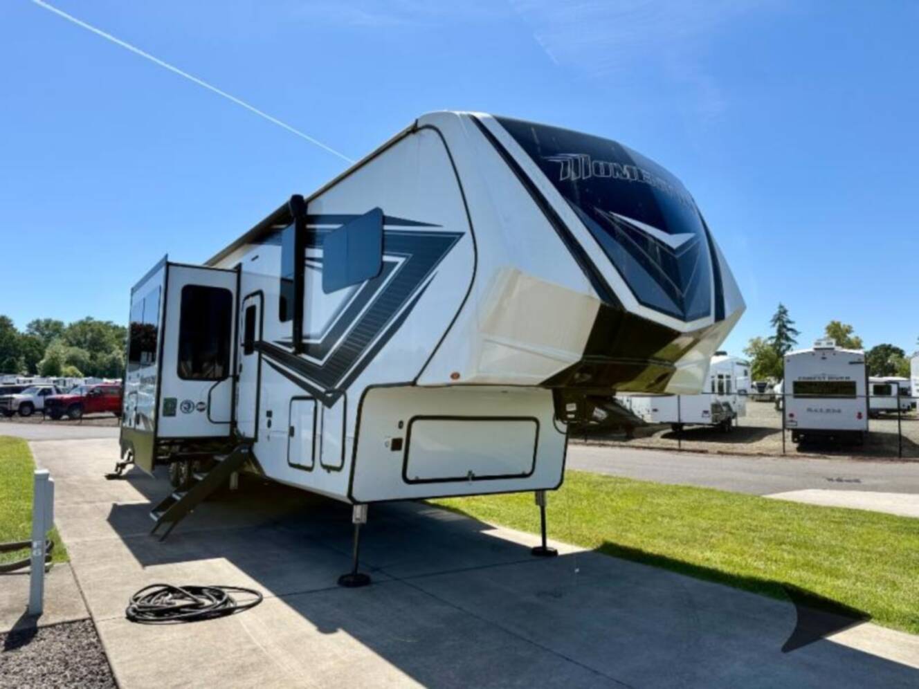 A photo of this 2023 Grand Design Momentum 381MS
