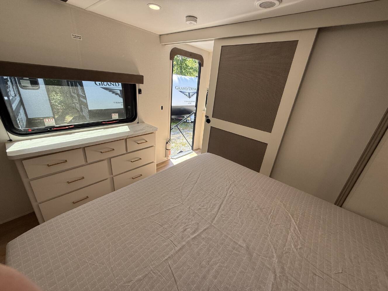 A photo of this 2027 Grand Design Transcend 335BHT