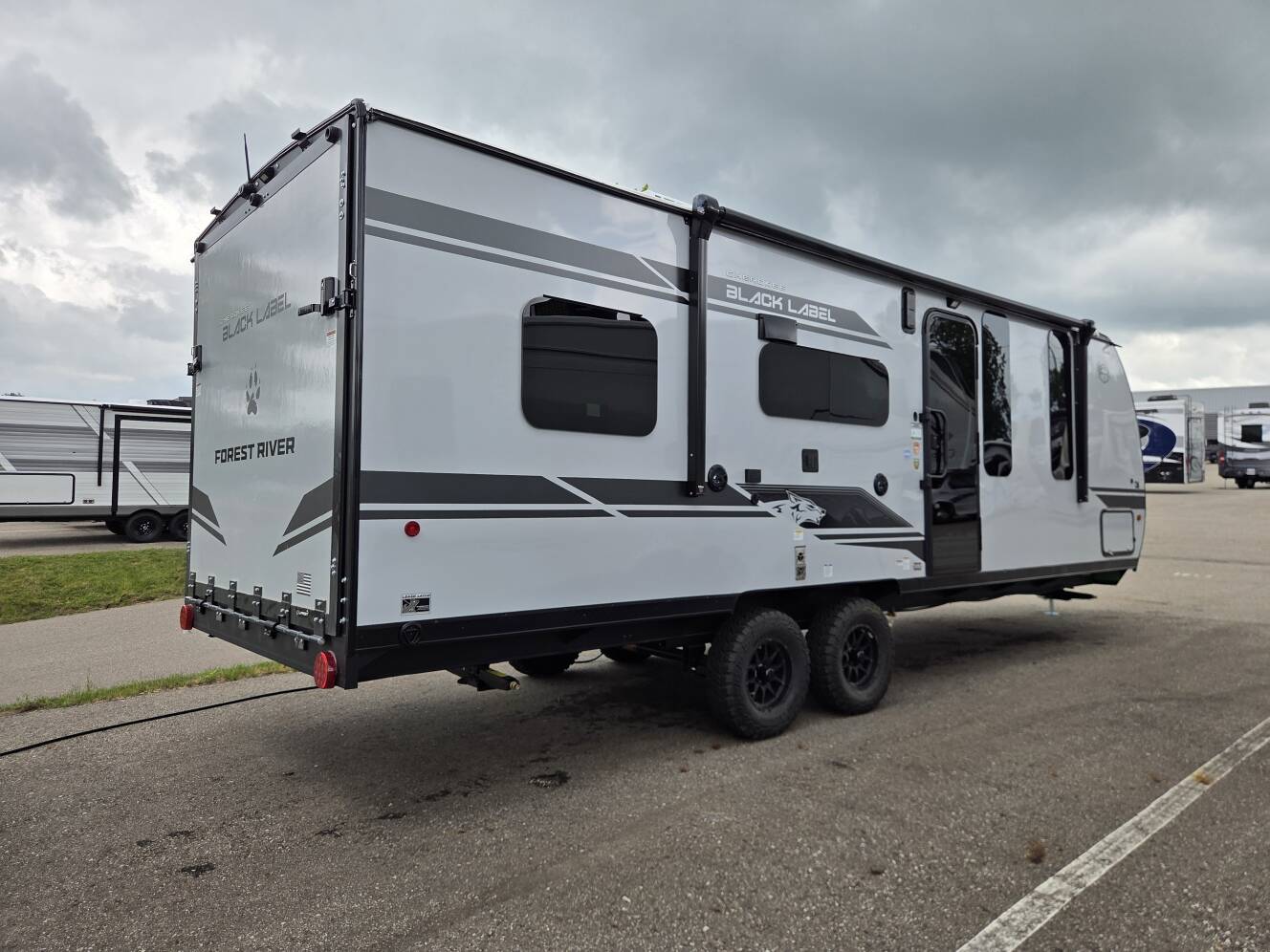 A photo of this 2027 Forest River Cherokee Grey Wolf Black Label 22RRBL