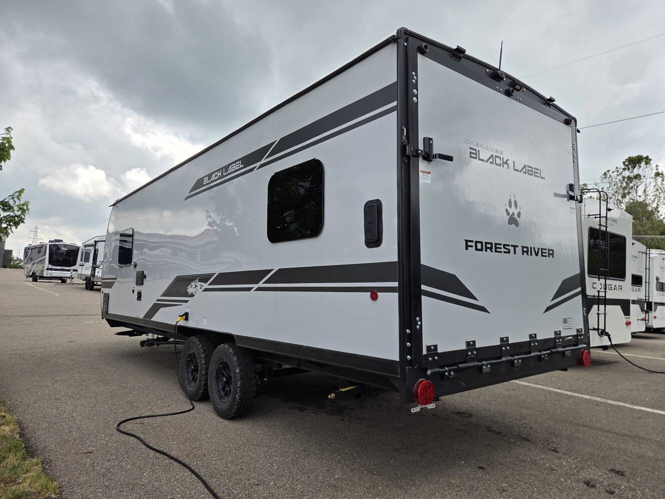 A photo of this 2027 Forest River Cherokee Grey Wolf Black Label 22RRBL