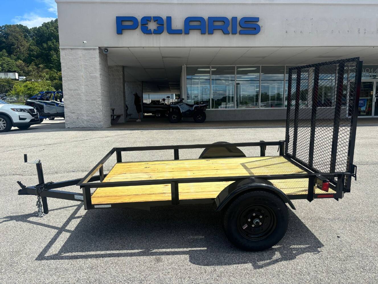 A photo of this 2026 Grey States 5x8 Utility Trailer