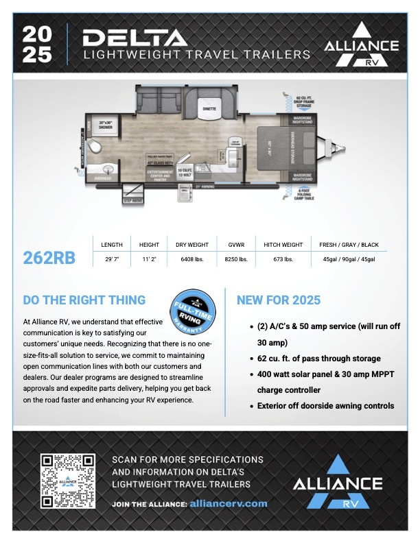 2025 Alliance Rv DELTA 262RB in boerne TX