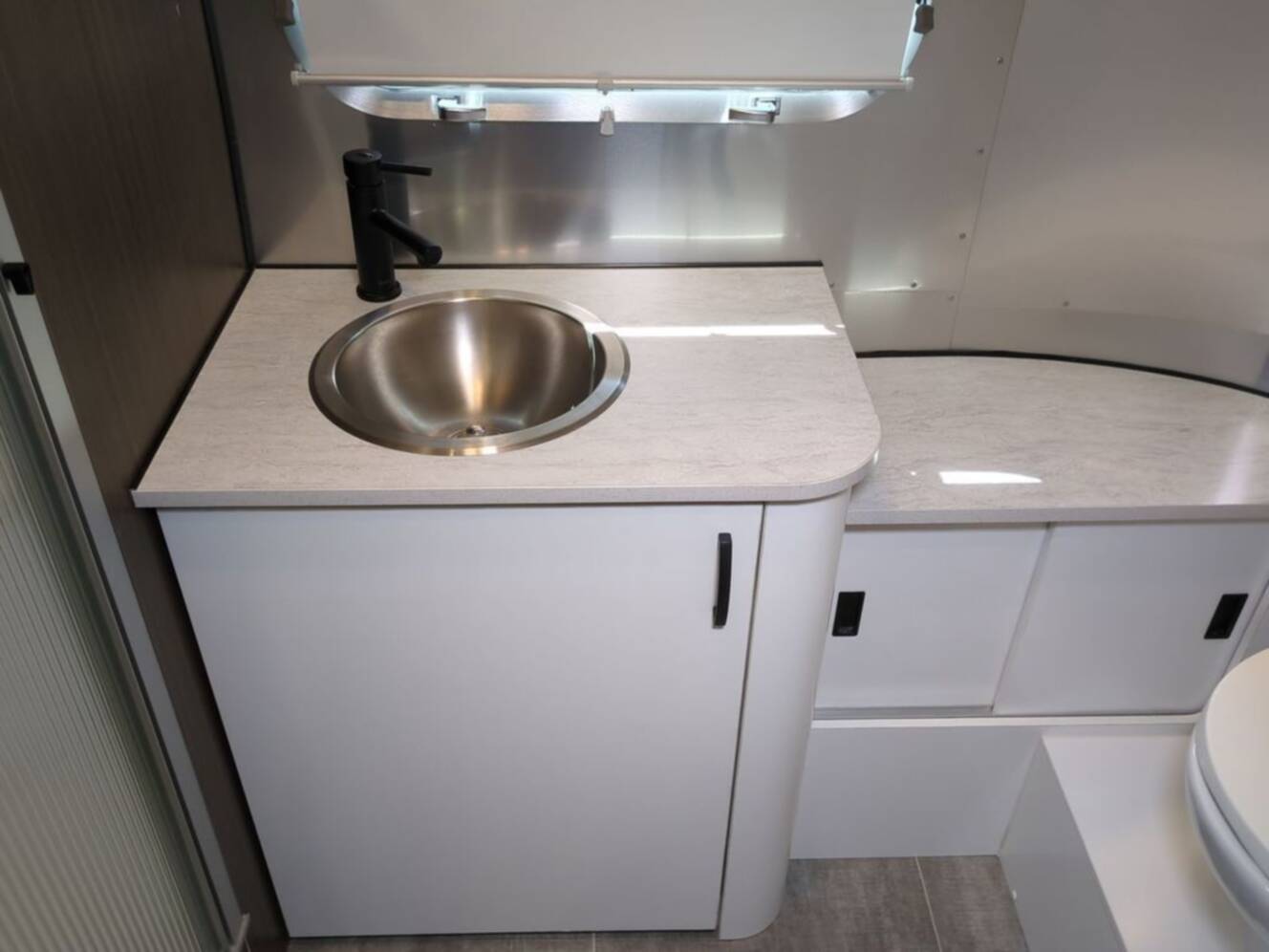 A photo of this 2020 Airstream Caravel 22FB