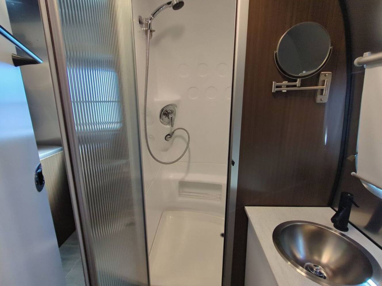 A photo of this 2020 Airstream Caravel 22FB