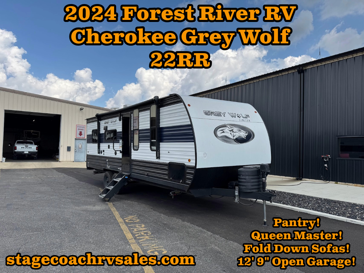 2024 Forest River CHEROKEE GREY WOLF 22RR Travel Trailer Toy Hauler RV