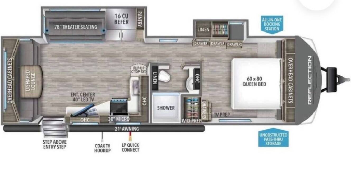 A photo of this 2023 Grand Design Reflection 296RDTS