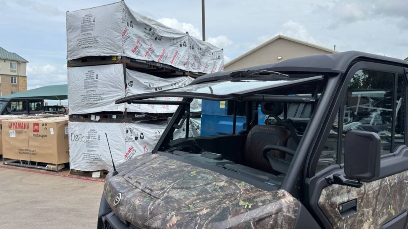 A photo of this 2026 CFMOTO UFORCE U10 Pro Highland Camo