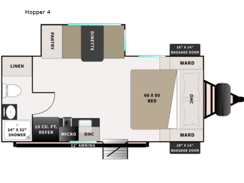 2027 Modern Buggy Rv Hopper 4 in calera AL