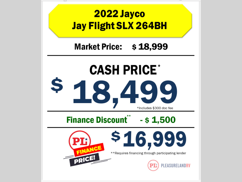 2022 Jayco Jay Flight SLX 8 264BH in shakopee MN