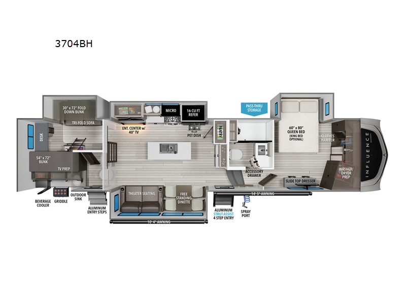 2025 Grand Design Influence 3704BH in acworth GA