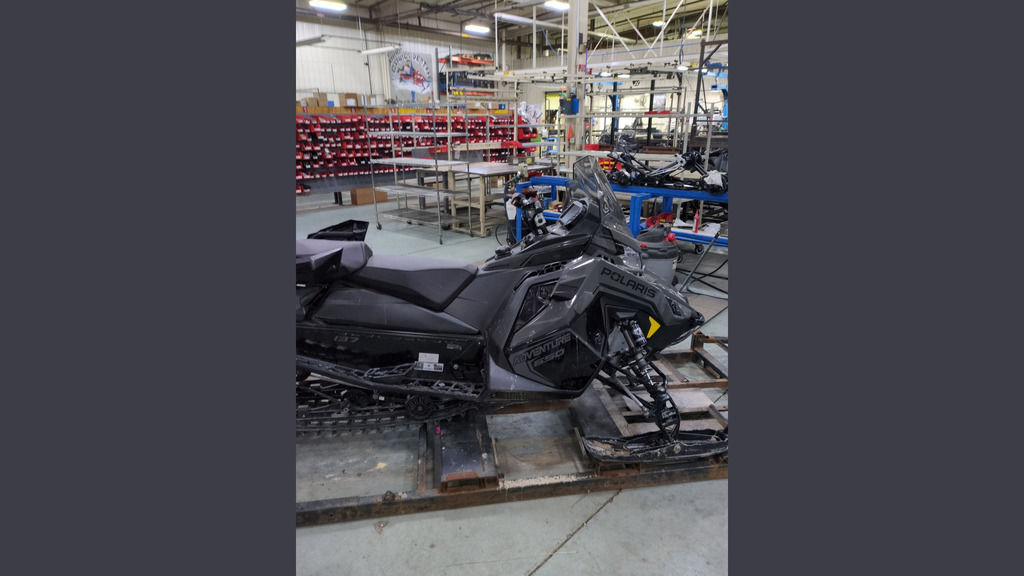 2025 Polaris® 650 Indy Adventure 137 Shadow Gray / Gloss Black 650 137 in ann arbor MI