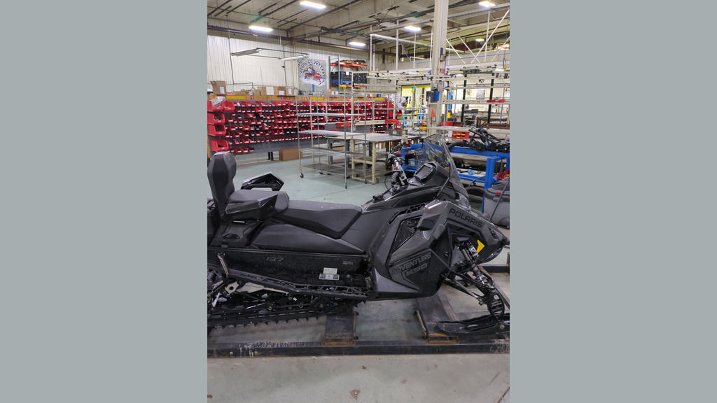 2025 Polaris® 650 Indy Adventure 137 Shadow Gray / Gloss Black 650 137 in ann arbor MI