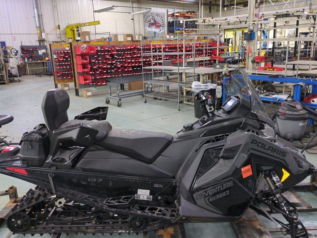 2025 Polaris® 650 Indy Adventure 137 Shadow Gray / Gloss Black 650 137 in ann arbor MI