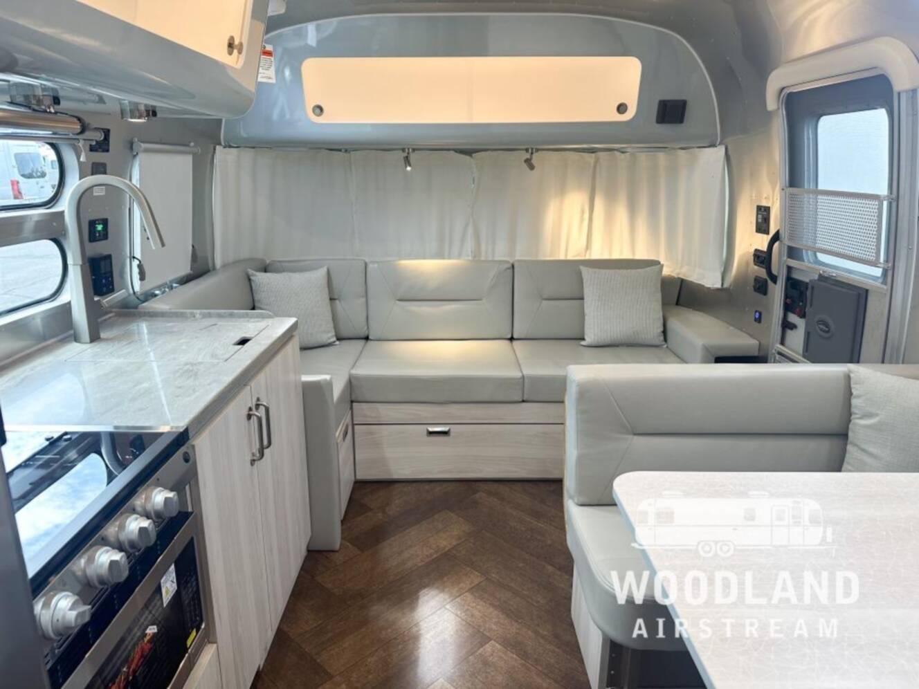 A photo of this 2027 Airstream International 28RB Twin