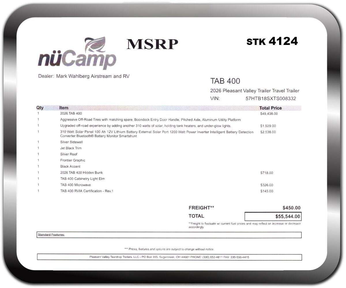 2026 Nucamp TAB 400 Black Canyon in columbus OH