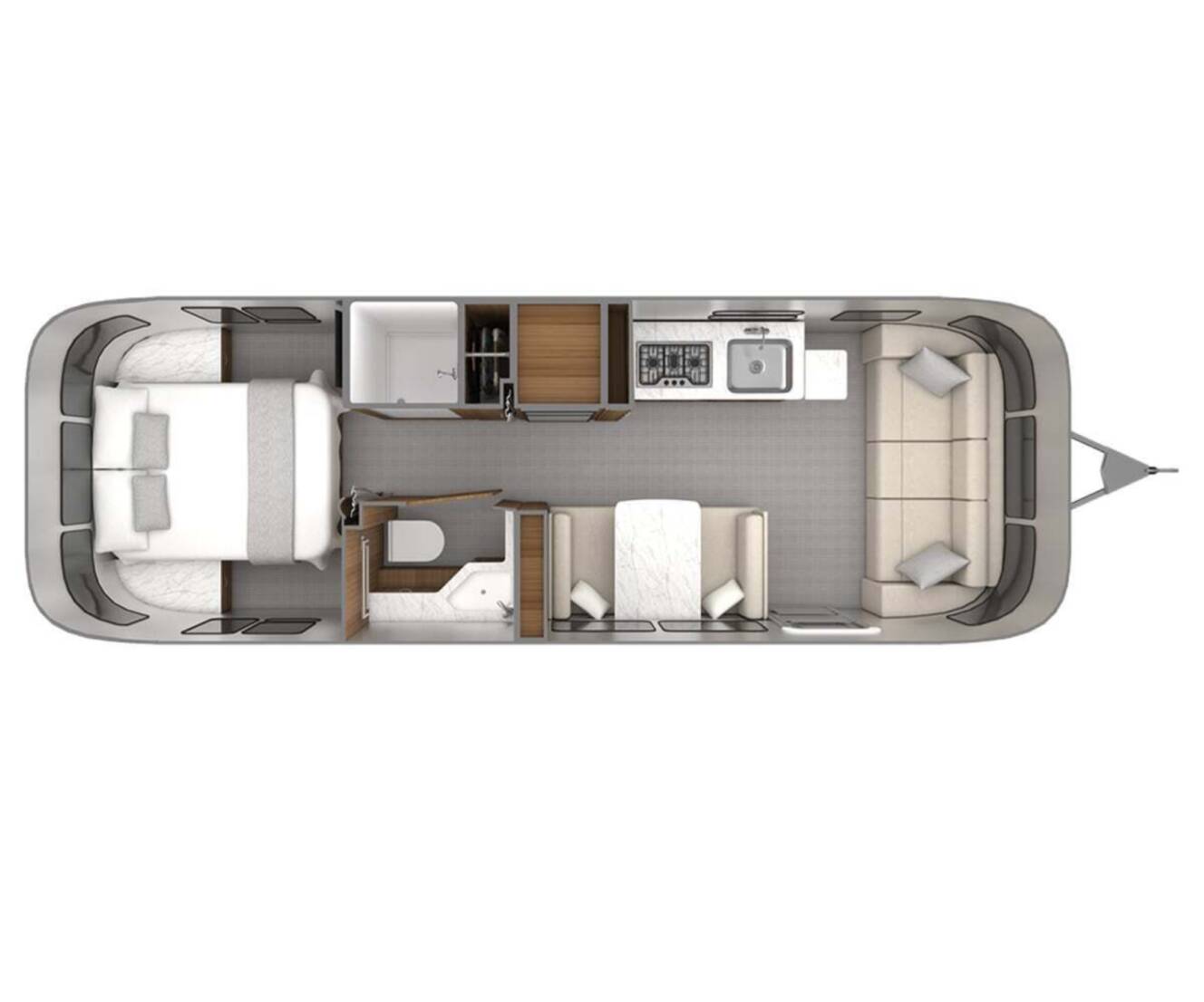 A photo of this 2026 Airstream Classic 28RB Queen
