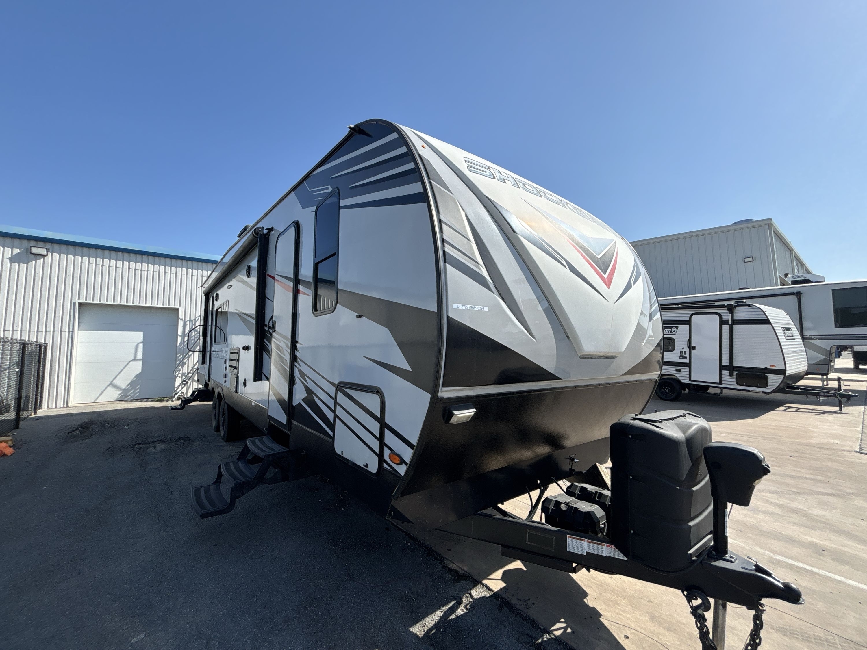 2021 Forest River SHOCKWAVE 30FKGDX Travel Trailer Toy Hauler RV