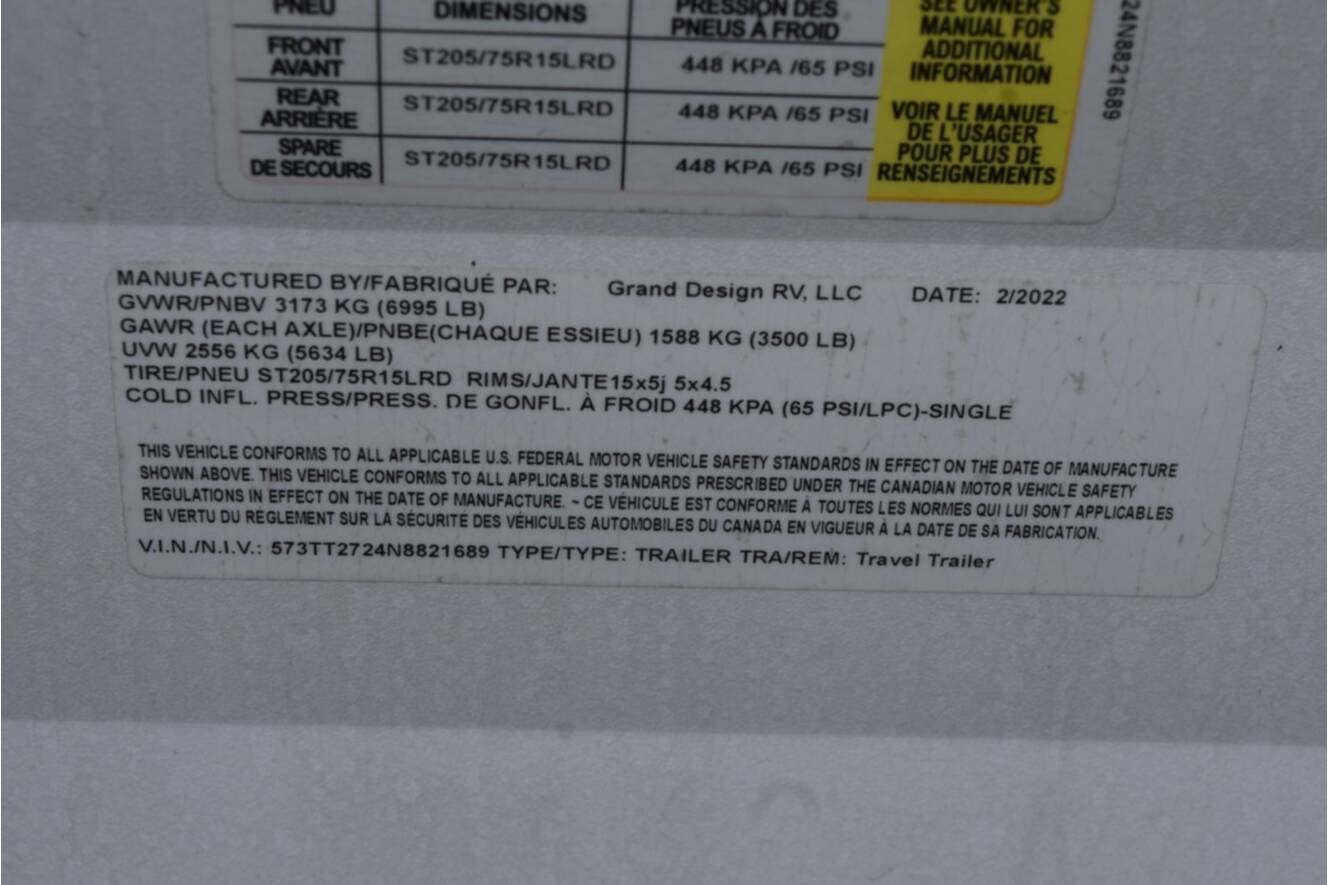 A photo of this 2022 Grand Design Transcend Xplor 221RB