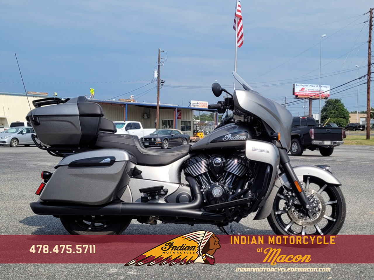 2025 Indian Motorcycle® Roadmaster® Dark Horse® w/Powerband Audio Heavy Metal DARK HORSE in Macon, GA