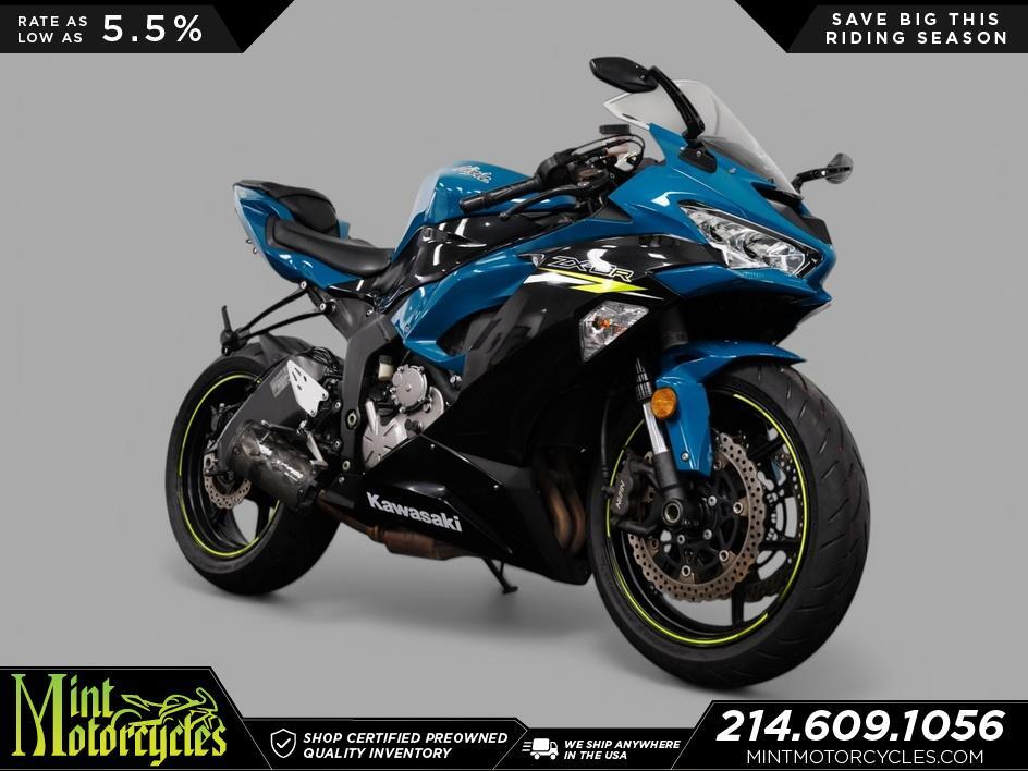 Blue 2021 Kawasaki Ninja ZX-6R Motorcycles For Sale - Cycle Trader