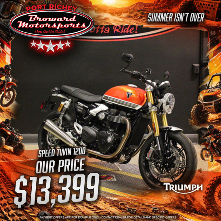 2025 Triumph Speed Twin 1200 RS Baja Orange/Sapphire Black RS in Port Richey, FL