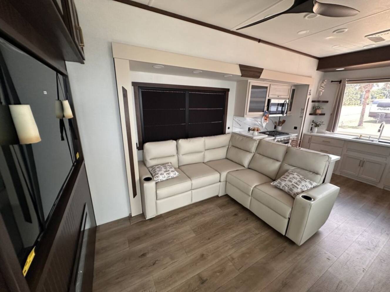 A photo of this 2026 Forest River Cedar Creek Cedar Cottage Destination 40CMK