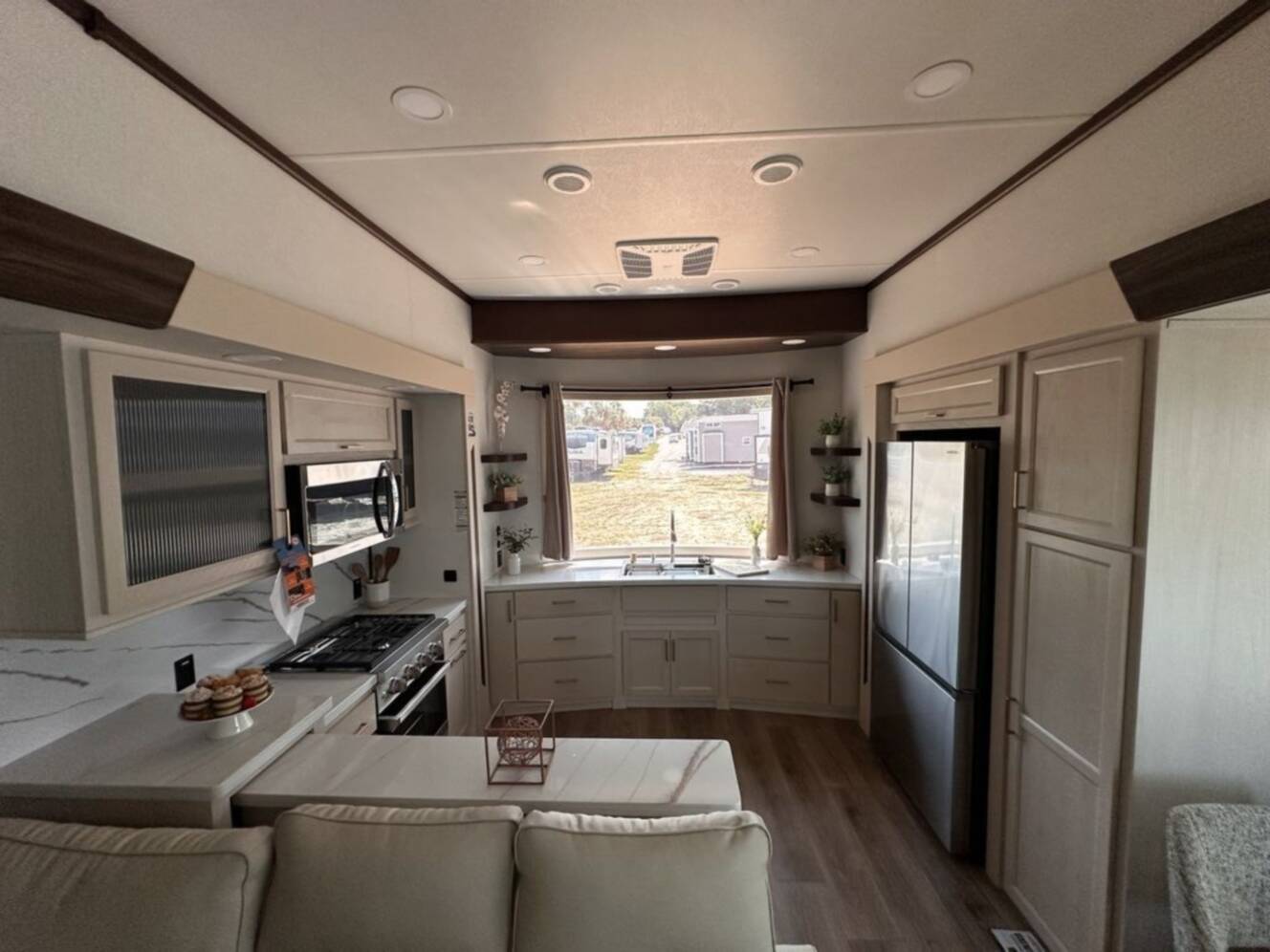 A photo of this 2026 Forest River Cedar Creek Cedar Cottage Destination 40CMK