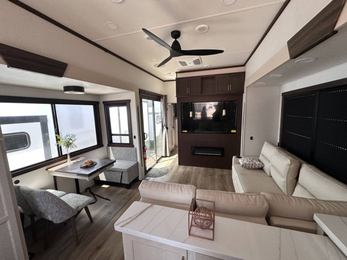 A photo of this 2026 Forest River Cedar Creek Cedar Cottage Destination 40CMK