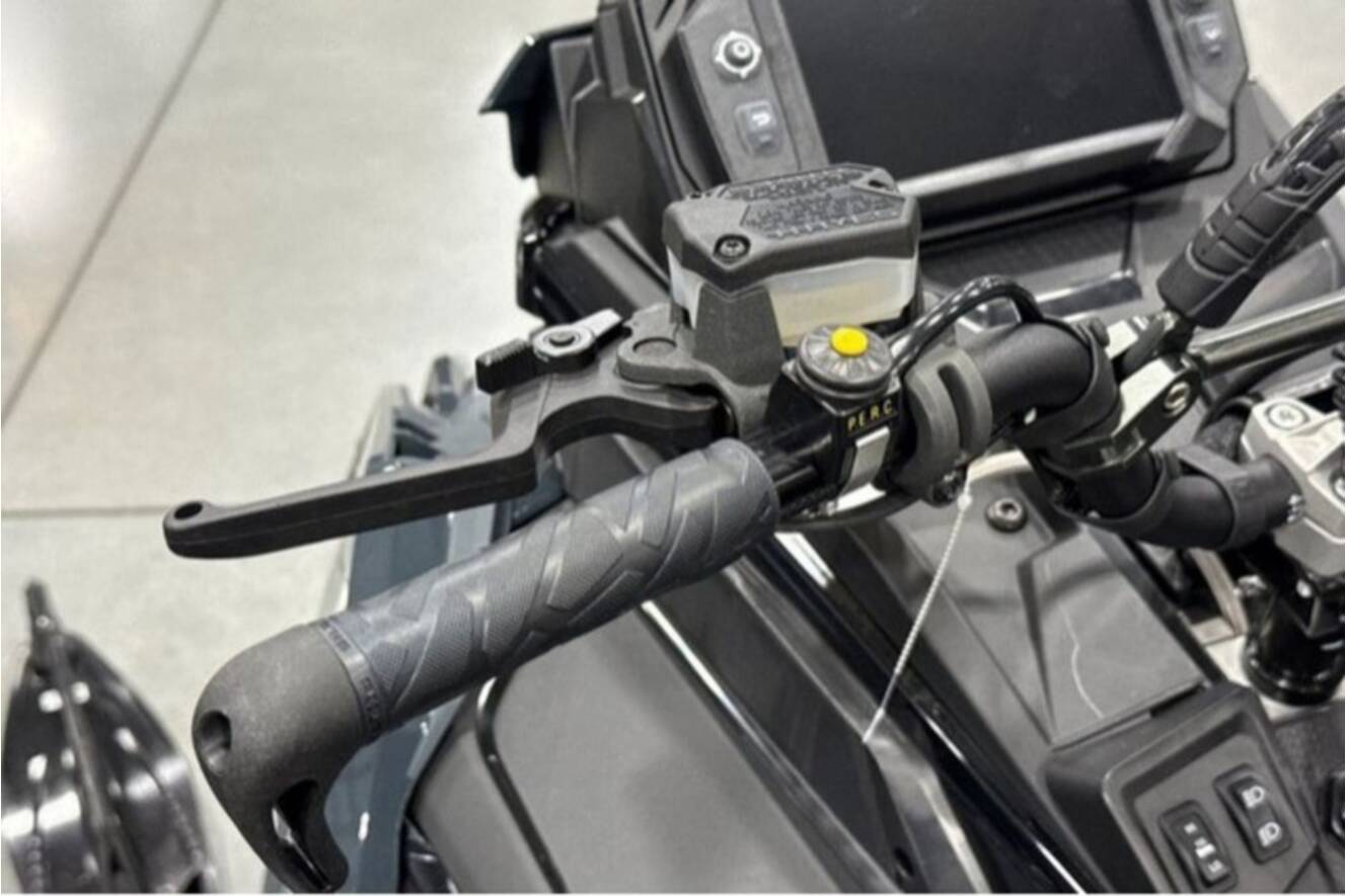 A photo of this 2026 Polaris® SNO-26 BOOST RMK KHAOS 155 Patriot Boost