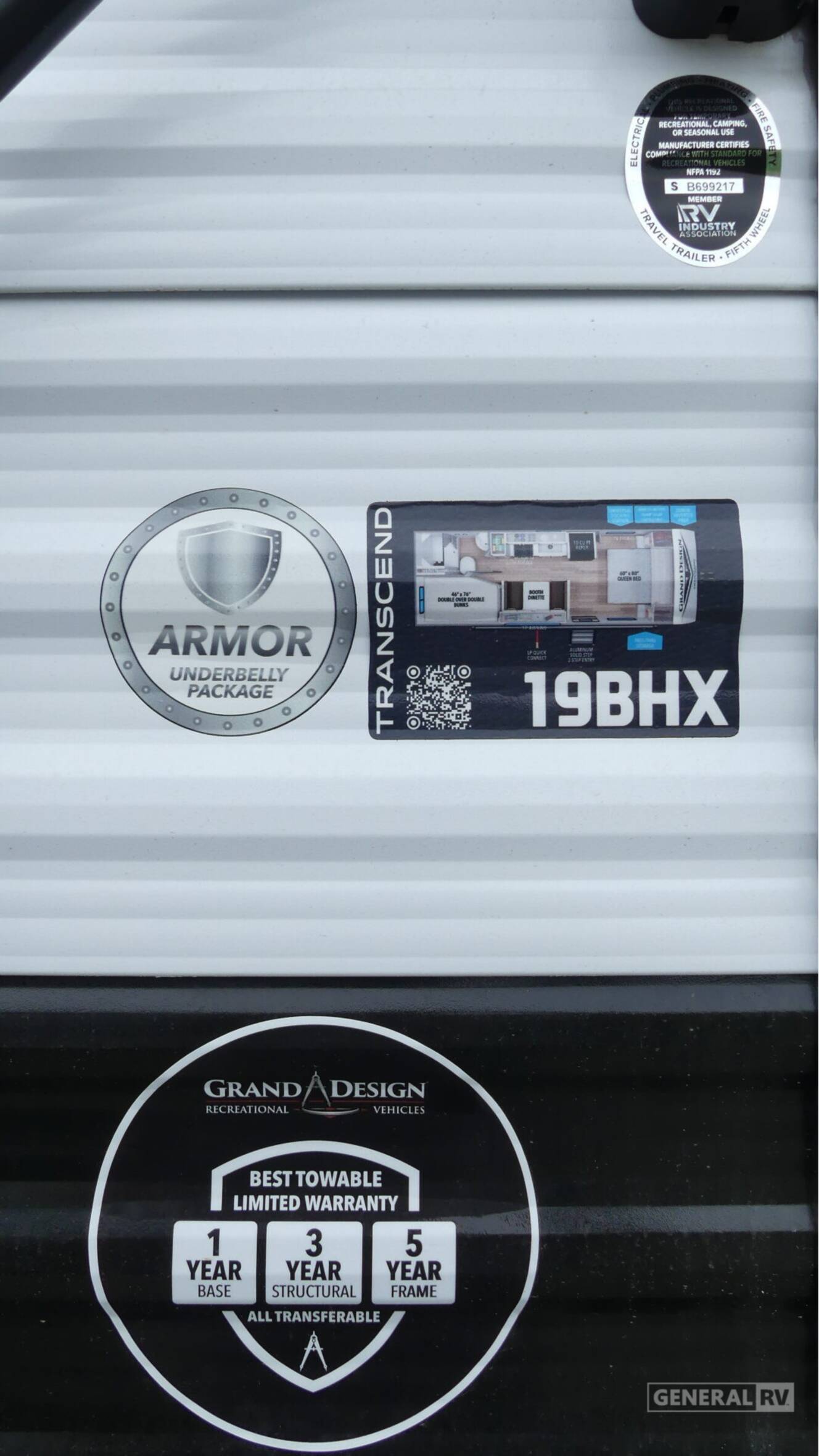 A photo of this 2027 Grand Design TRANSCEND-XPLOR 19BHX